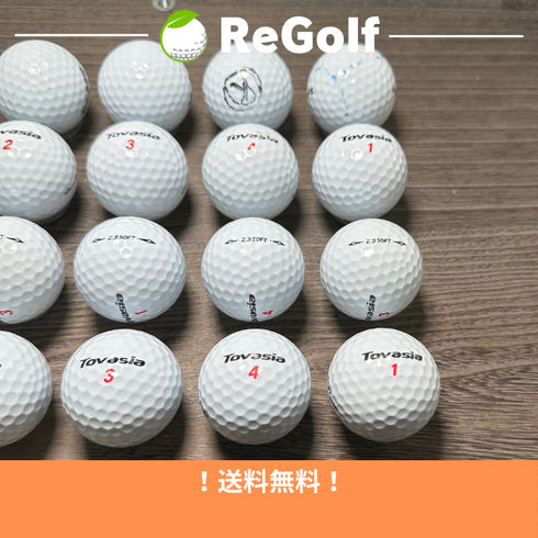 【中古】 ロストボール ゴルフライブ トバシア Z3 ソフト 20球 ACランク ゴルフボール リゴルフ